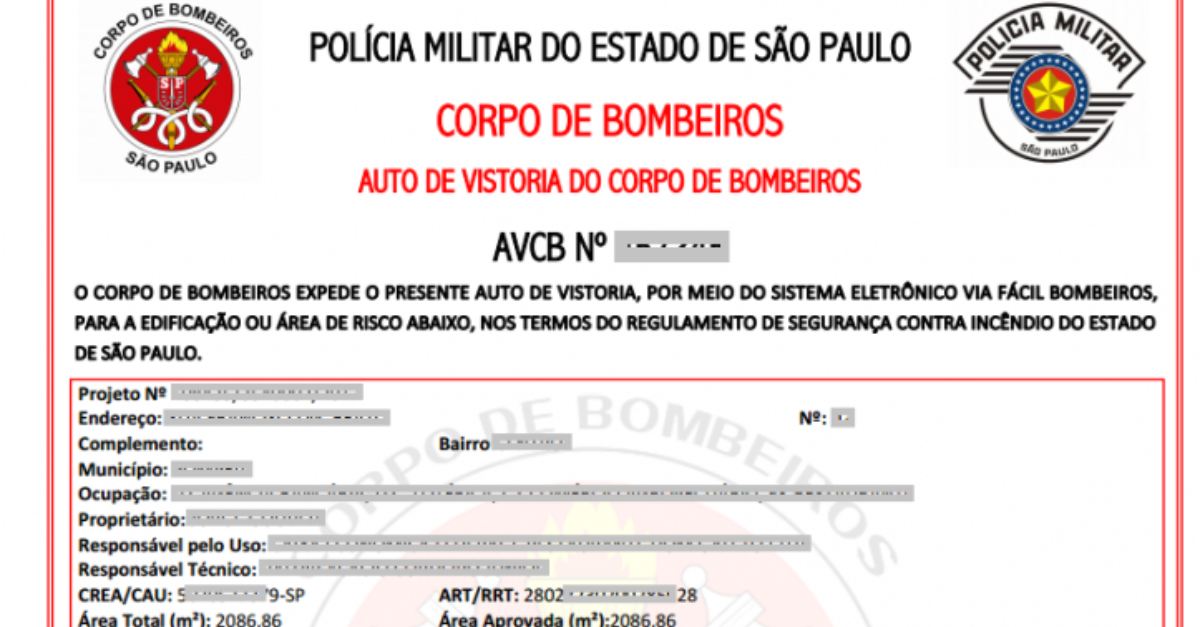 alvará de bombeiro